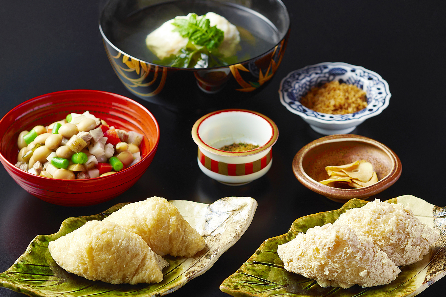 期間限定｜福豆と吉兆稲荷と帆立真丈椀