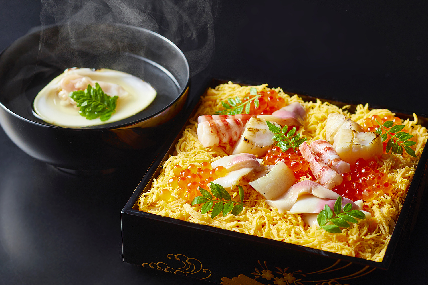 期間限定｜雛のちらし寿司と蛤椀