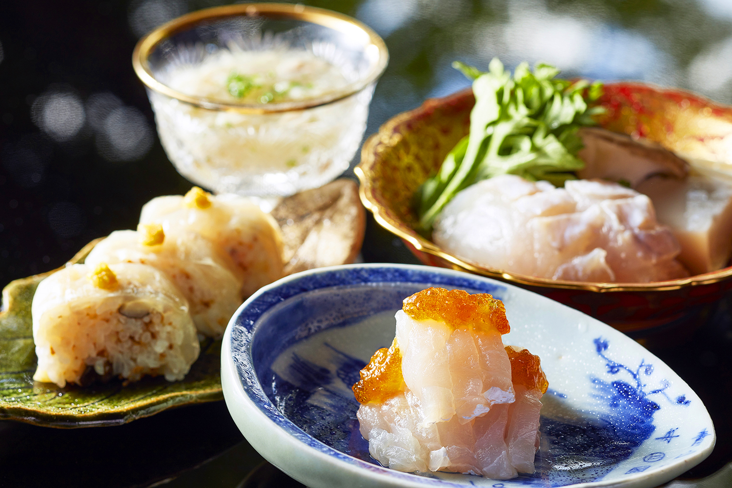 期間限定｜白甘鯛 四種 - 昆布〆・煮凝・鍋・棒寿司 -