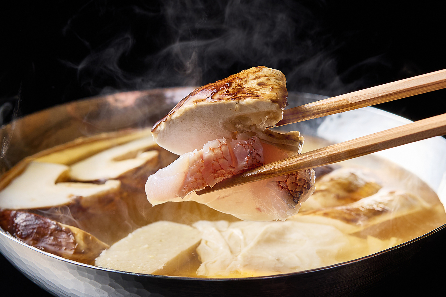 期間限定｜ぐじと松茸の鍋